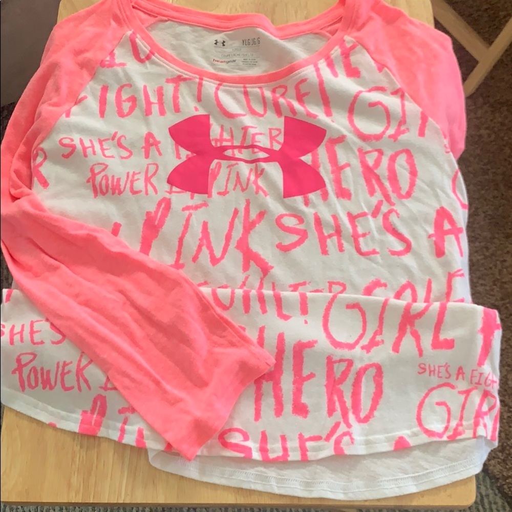 Under Armor Breast Cancer awareness tee